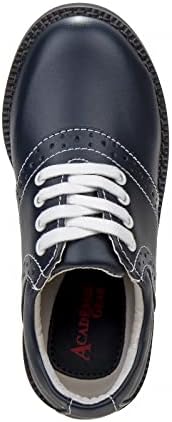 Academie Gear Cheer Girls Boys Oxfords Saddle Uniform School Leather Shoes (Navy, 10 Medium Toddler) | Image 5