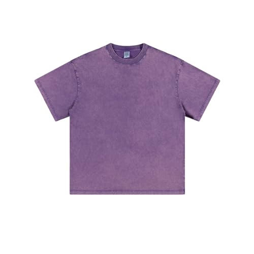 T-shirt homme coton épais résistant à col rond style streetwear