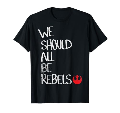 T-shirt Star Wars Be A Rebel vêtement geek imprimé pour homme et femme