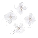 HAPINARY 1 Satz Haarspange Mit Blumendesign Perlen Haarnadel Damen Haarklammer Blumenkopfschmuck