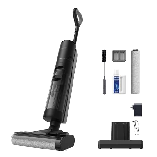 DREAME H12S Wet Dry Vacuum Cleaner, Cordless Vacuum Mop All in One for Hard Floors, Edge Cleaning with Dirt Detection, Hot Air Drying, Smart Floor Cle