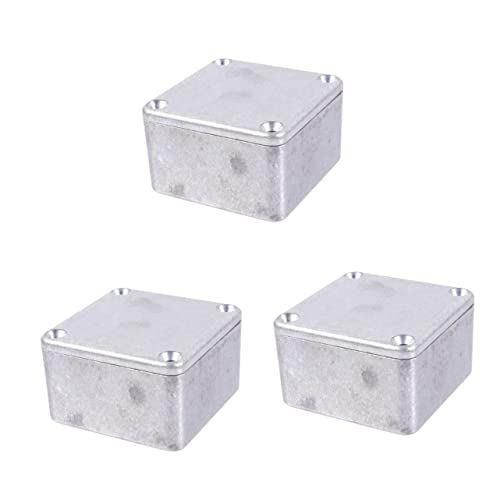 COSMEVIVI 3pcs Box Metal Guitar Pedal Enclosure Cnc Aluminum Case Box Case Guitar Effect Accessory Family-friendly Design
