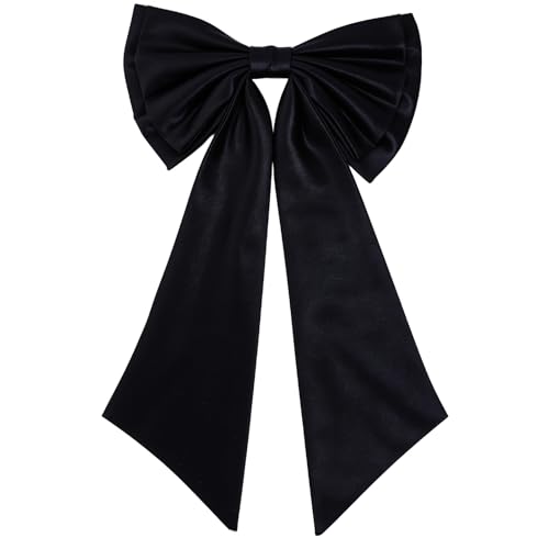 Nœud en satin amovible noir pour transformer une robe de mariée trop simple