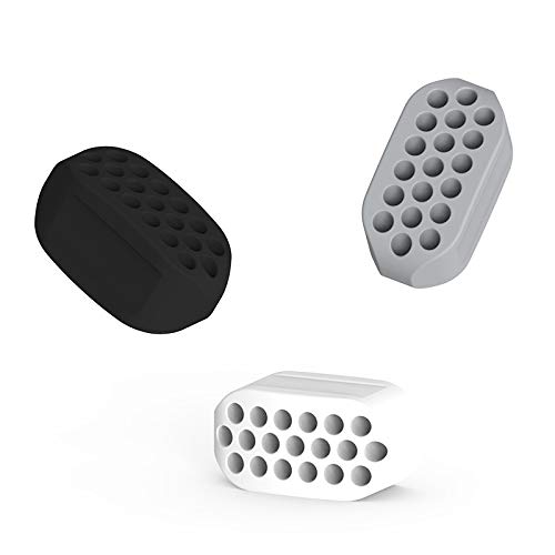 Aznze 3 Pièces Jaw Exercise,Balle de Fitness pour Exercice de Mâchoire,Appareil d'entraînement à la mandibule du Muscle masséter,Facial Muscle Shaping Ball Trainer Cover
