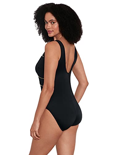 Longitude Women's Swimwear Mesh Scoopback Highneck Long Torso Soft Cup One Piece Swimsuit3