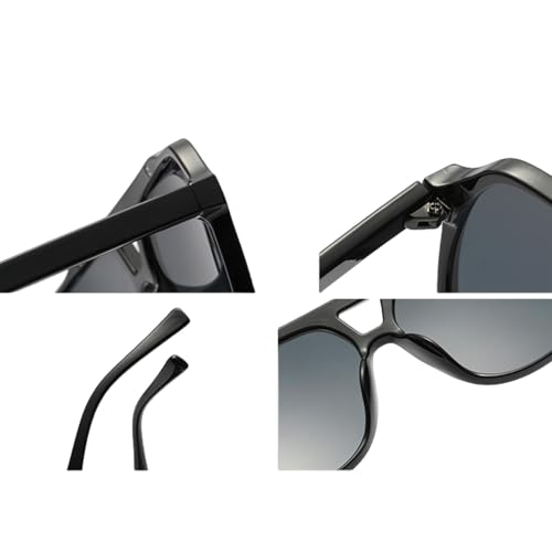 Fashion Minimalist Piece Sunshade Sun Glasses Retro Double Beam Eyeglasses Uv Protection Female3