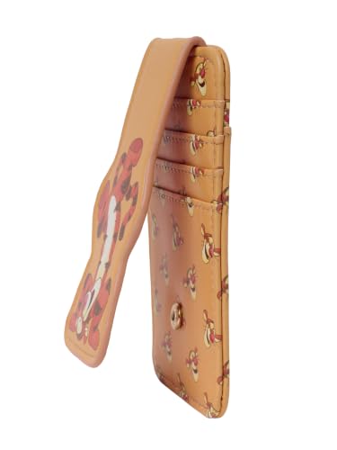 Image of Disney Card Holder Women Slim Wallet Small Tigger Orange