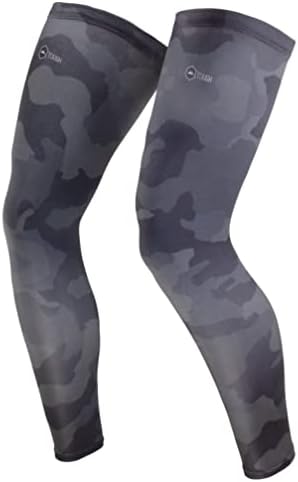 Compression Leg Sleeves - Basketball Leg Sleeves for Men, Women & Youth - UPF 50 UV Protection Full Length Long Leg Sleeves for Football, Running, Volleyball, Cycling & Other Athletic Outdoor Sports