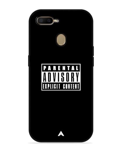 Image of Premium Explicit Case for Oppo A5s Soft-Touch Metal TPU Back Cover, Shockproof, Designer, Aesthetic Mobile Phone Case (Glossy Finish)
