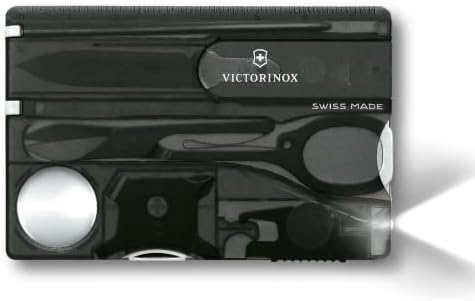 Victorinox Swiss Card Lite Multitool, 13 Funktionen, LED-Licht, Schere | Kompaktes Survival-Werkzeug im Kreditkartenformat mit Lupe, Pinzette und Kugelschreiber für Alltag und Reis