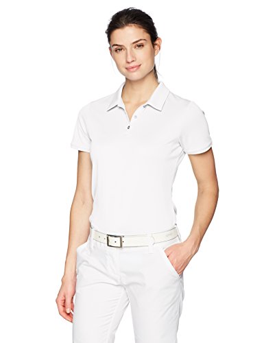 adidas Golf Tournament Short sleeve Polo, White, Large