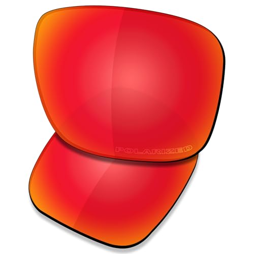 SAUCER Lentes de repuesto prémium para gafas de sol Oakley Apparition OO9451 de alta definición, polarizadas, color rojo fuego