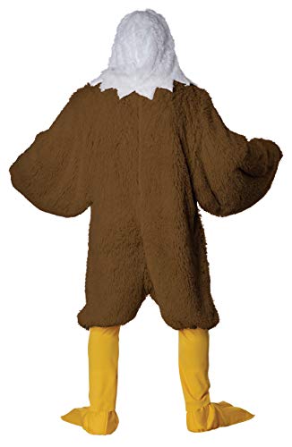 California Costumes Eagle Maniac Adult Mascot Costume With Movable Jaw, Brown/White, One Size #TOP2