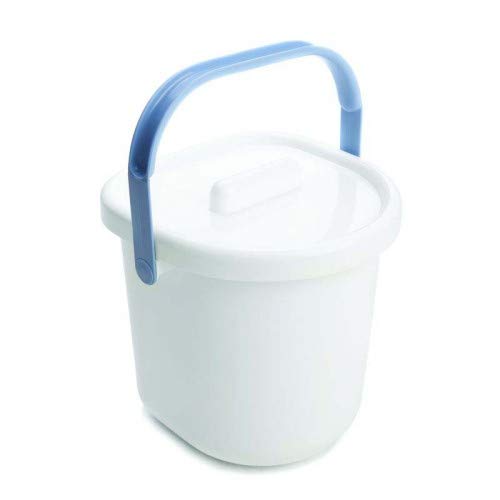 The Neat Nursery Co. Nappy Pail and Lid White/Blue
