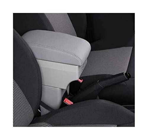 に適合する スズキ SX4 車のアームレストボックス中央ストアコンテンツボックス製品アクセサリー USB インターフェイス(C Style Gray 7USB)