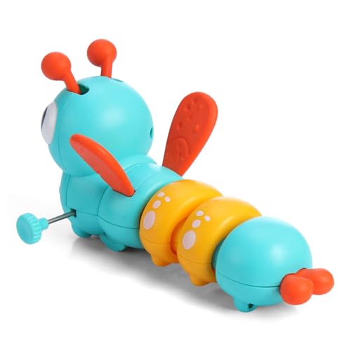 Image of Play Nation Dancing Colorful Crawling Caterpillar Toy for Baby, Wind-Up Mechanism and Gear Movement, Fun Early Learning Activity for Toddlers, BIS Certified, No Batteries Needed, Safe, Durable, Blue