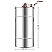 Goplus Manual 2 Frame Honey Extractor Stainless Steel Honey Separator Pro Extraction Beekeeping Equipment