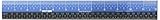 Victor EZ12PBL Plastic Dual Color 12 Inch Easy Read Ruler with Inches, Centimeters and Millimeters Measurements, Blue/Black