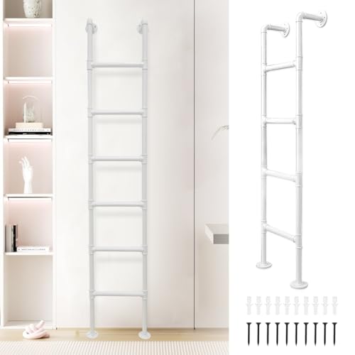 Scala in metallo per casa, finestra cantina, uscita fontana, soffitta, letto a castello – Kit di installazione semplice incluso