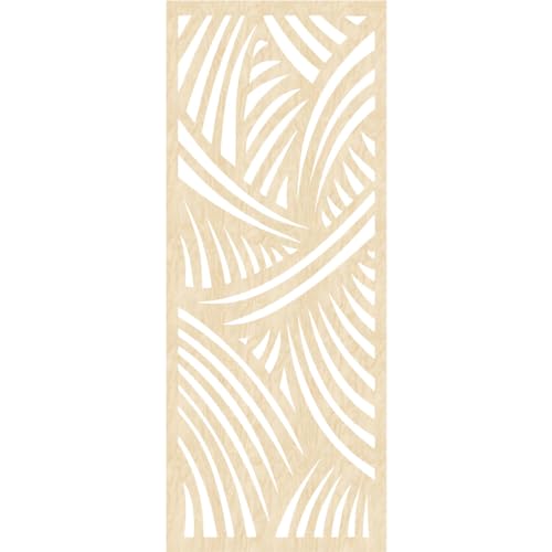 Image of 25 3 /8 inchW x 64 3 /8 inchH x 1 /4 inchT Chester Decorative Fretwork Wood Wall Panels, Birch