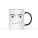 Produktbild SMARTYPANTS Roblox Tasse mit Männergesicht  lustige Neuheit Lächeln fröhlich frech Roblox Ultimate Virtual Universe Create Gaming Gamer Tasse Tee Kaffee Geschenk Geschenk (schwarzer Griff)
