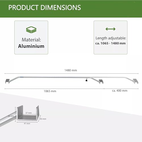 Soportes para lona de remolque regulables en aluminio resistente 2