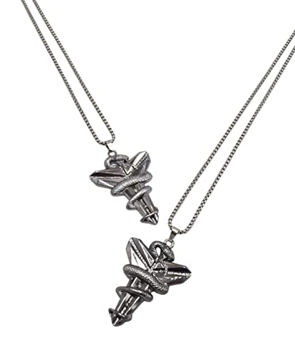 Basketball fans hip-hop black Mamba snake cross necklace, simple men and women pendant necklace, jewelry gift sweater necklace. Men s Cross Necklace