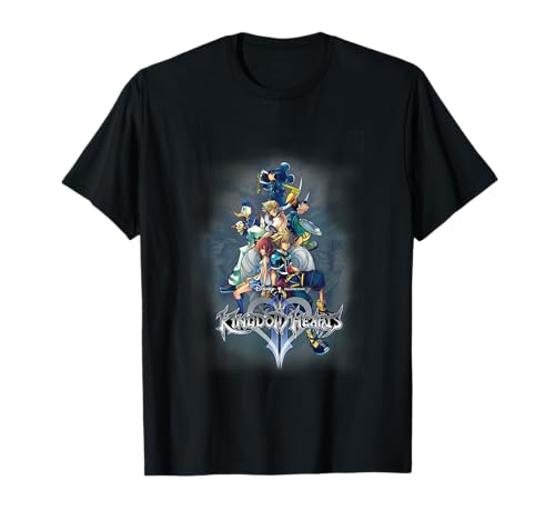 Disney Kingdom Hearts II Classic Epic Group Shot Poster T-Shirt