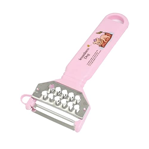 Cucina Dog Stampato Blade Rotary Blade Peeler Grater Slicer Rosa