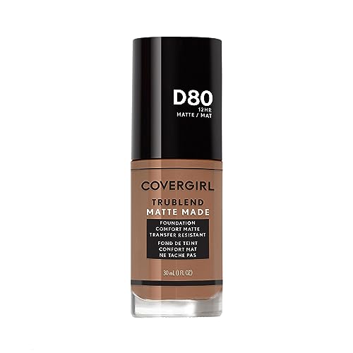 COVERGIRL TruBlend Matte Made Liquid Foundation, Soft Sable, 1 Fl Oz (Pack of 1)