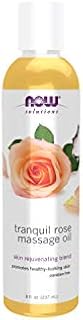 NOW Solutions, Tranquil Rose Massage Oil, Body Moisturizer for Dry Sensitive Skin, Promotes Healthy-Looking Skin, 8-Ounce