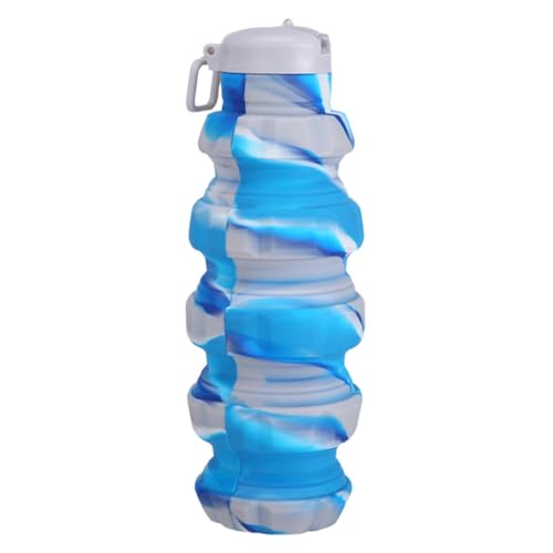 Botella de agua plegable reutilizable 500 ml compacta para deporte 2