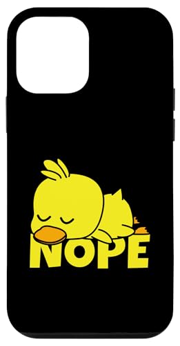 Lazy Duck Duckling Not Today Nope �X�}�z�P�[�X iPhone 12 mini �p