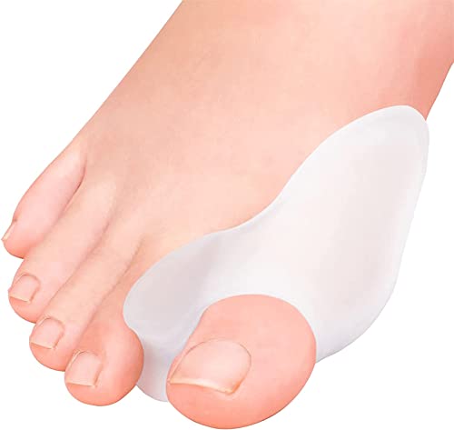 Corrector de juanetes [8x] silicona gel suave mejorada, 0% BPA, Talla única - hallux valgus, separador dedos pie, corrector juanete