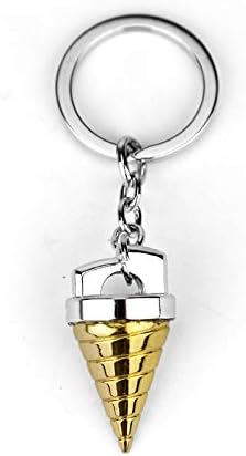 SONGCHANGJEWELRY Core Drill Keychain - Gurren Lagann Inspired Metal Key Ring Bag Charm - Anime Mecha Collectible Gift for Fans