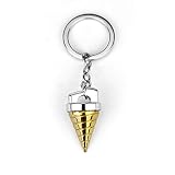 SONGCHANGJEWELRY Core Drill Keychain - Gurren Lagann Inspired Metal Key Ring Bag Charm - Anime Mecha Collectible Gift for Fans