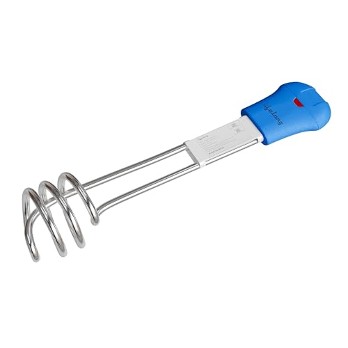 Image of Lifelong 1500W Shockproof Immersion Rod Water Heater | Anti-Rust Nickel Plating, ISI-Marked 3-Pin Plug & Secure Bucket Hook