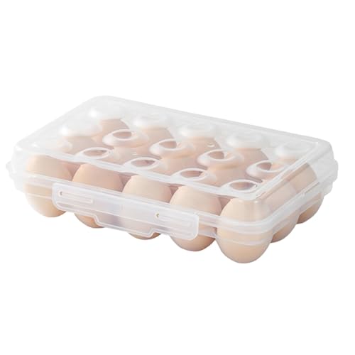 Huevera para refrigerador con tapa, caja de huevos para refrigerador, caja con tapa, caja de protección de huevos para frutas y verduras para refrigerador portátil