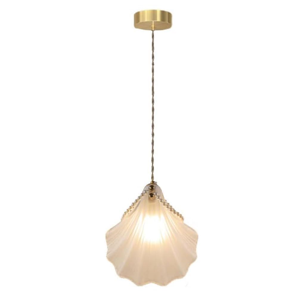 Suspension en verre et céramique rétro E27 luminaire chic pour chambre