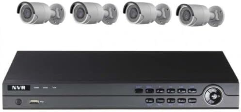 4Channel Includes Four 4MP EXIR Bullets Security Camera IP KIT BCS324