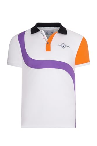 Polo homme manches courtes blanc en coton premium finitions main