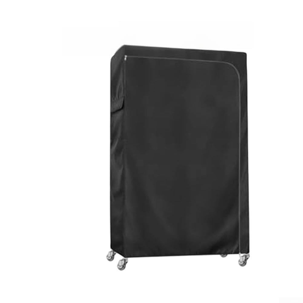 Housse de portant à vêtements anti-poussière noir 120x45x183cm