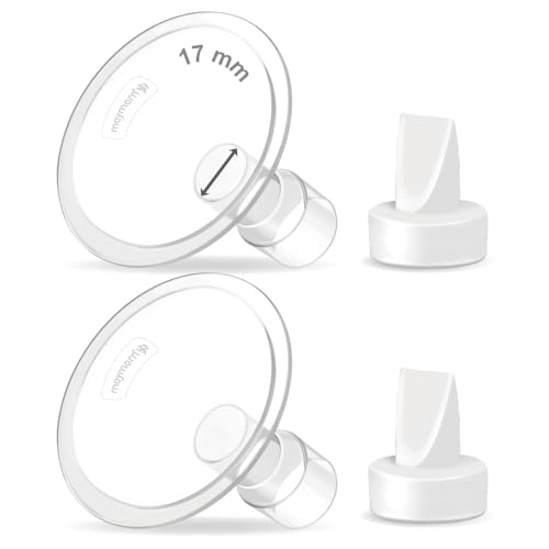 Maymom Compatible 17mm Breastshield Flange for Lansinoh Breastpump & Valve. Not Original Lansinoh Pump Parts. Replace Lansinoh Flange ComfortFit. Work with Lansinoh SignaturePro SmartPump Manual Pumps