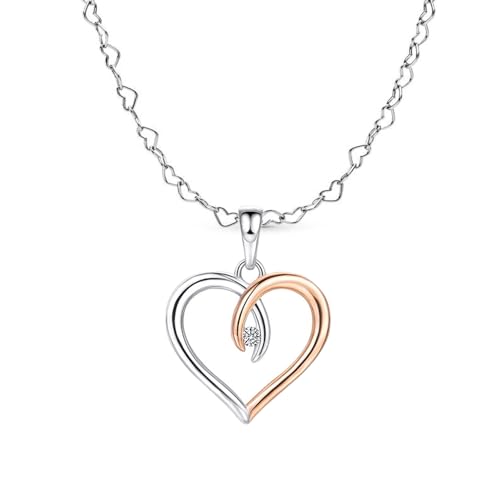 Pendentif cœur en argent sterling, le symbole d'un amour éternel fait main