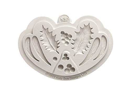Flower Pro Holly & Mistletoe Silicone Mold For Cake Decorating & Crafts (By Chef Nicholas Lodge For Katy Sue Designs) #TOP1