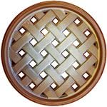 John Wright Hearth Basket Weave Mocha Sand Trivet