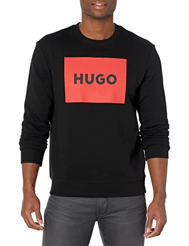 HUGO Men's Big Square Logo Long Sleeve Sweatshirt