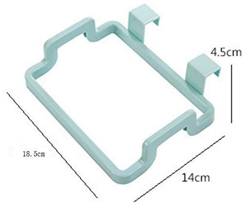 WOIWO 4 PCS Kitchen Door Back Type Portable Garbage Bag Holder Household Cabinet Door Behind The Cloth Rack Trash Rack