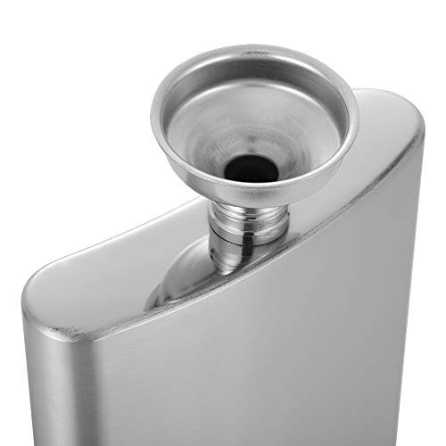 Hidoran 8Oz Hip Flask Funnel Set Stainless Steel Pocket Container For Drinking Liquor Whiskey Rum Scotch Vodka #TOP5