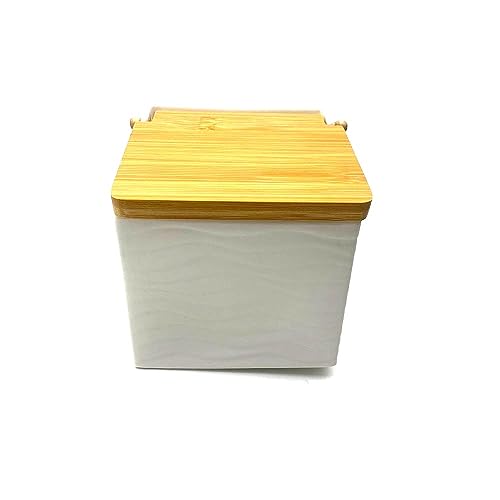 PLUS HOME Salero de Cocina de Cerámica con Tapa Diseños Originales.tamaño 12x12x11cm. (MODELO 18)